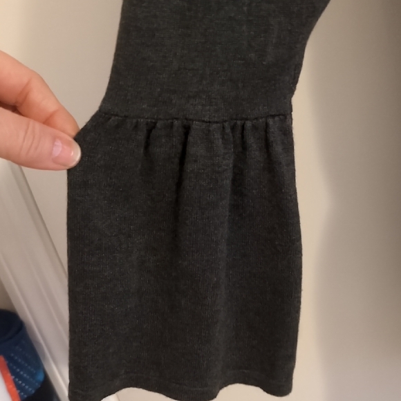 Elegant Charcoal Open Front Cardigan - Picture 3 of 5